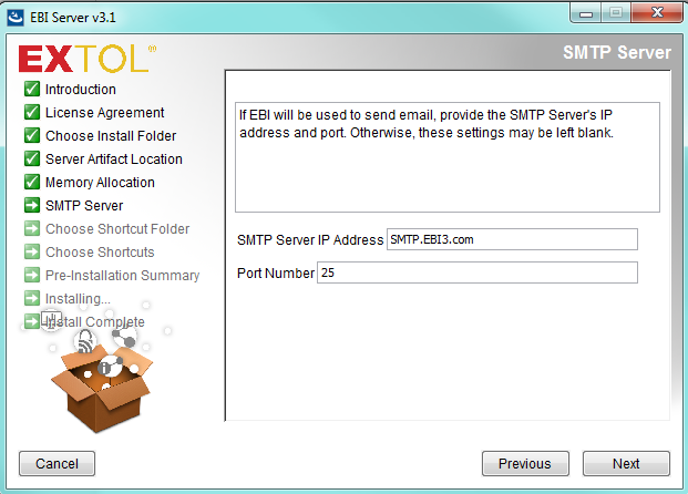 Cleo Clarify 3 Windows Set-up SMTP Server