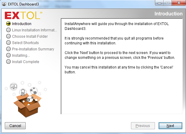 Introduction of Cleo EXTOL Dashboard 3.1 Installation
