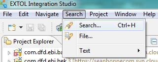 Cleo Clarify 3 Studio Search Menu Option Screenshot